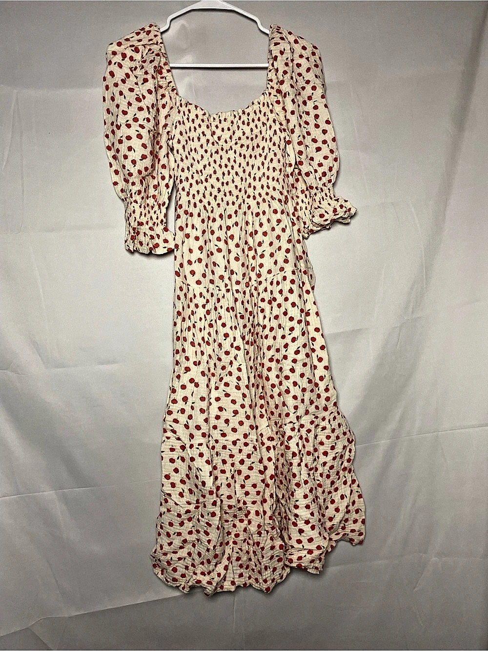 Nothing Firs But Floral Cotton Smock Maxi Dress Size M/L